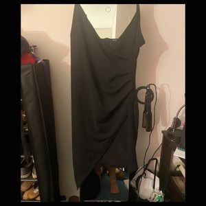 Black asymmetric dress